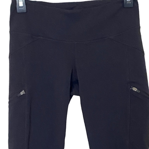 Athleta Drifter Capri Side Zipper Leggings in Black, Size Small - Picture 6 of 13